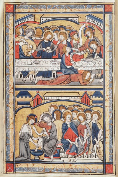 The Last Supper and the Washing of the Feet by French School